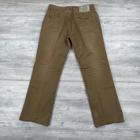Polo Ralph Lauren Men's Khaki Chino Pants Size 33x30 Tan Brown Classic 867 - Picture 7 of 9